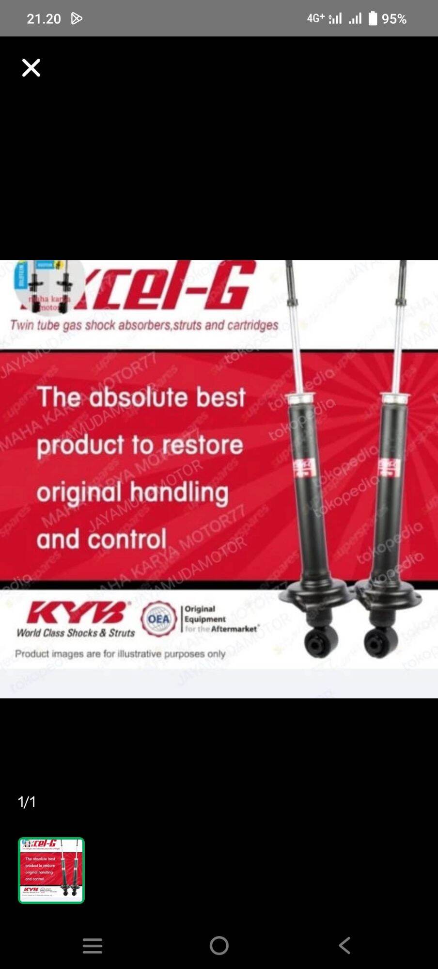 Shockbreaker Toyota Mark Crown belakang merek Kayaba Harga 1,850,000 rupiah*Gratis Ongkir