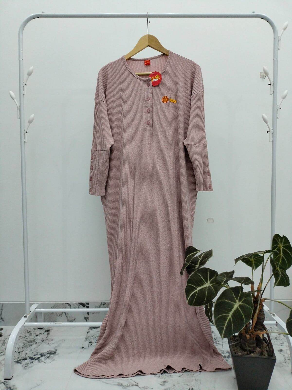 Abaya Import Dress Inara Gamis Knit Import Full Katun Lidi Tebal Dan ...