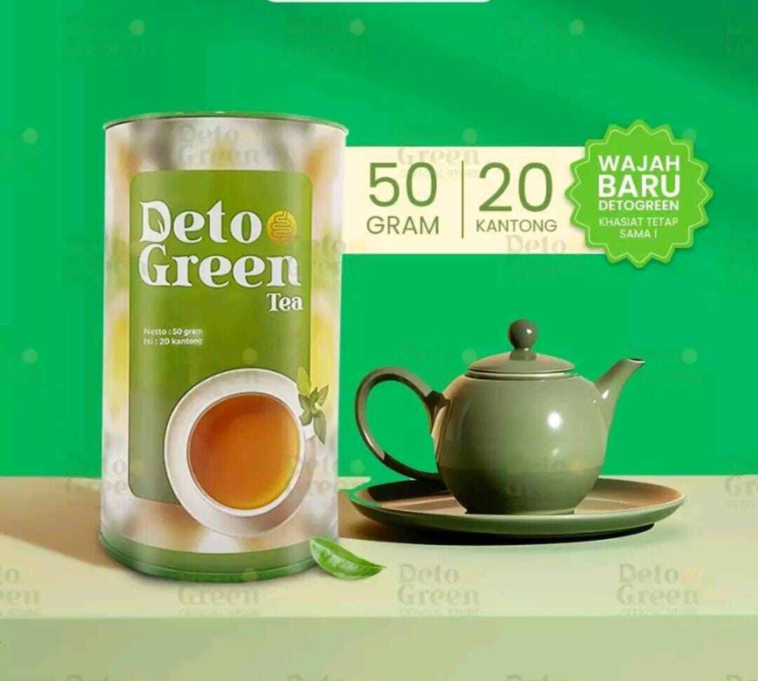 Detogreen Teh Herbal Detox Sistem Pencernaan melancarkan Pencernaan
