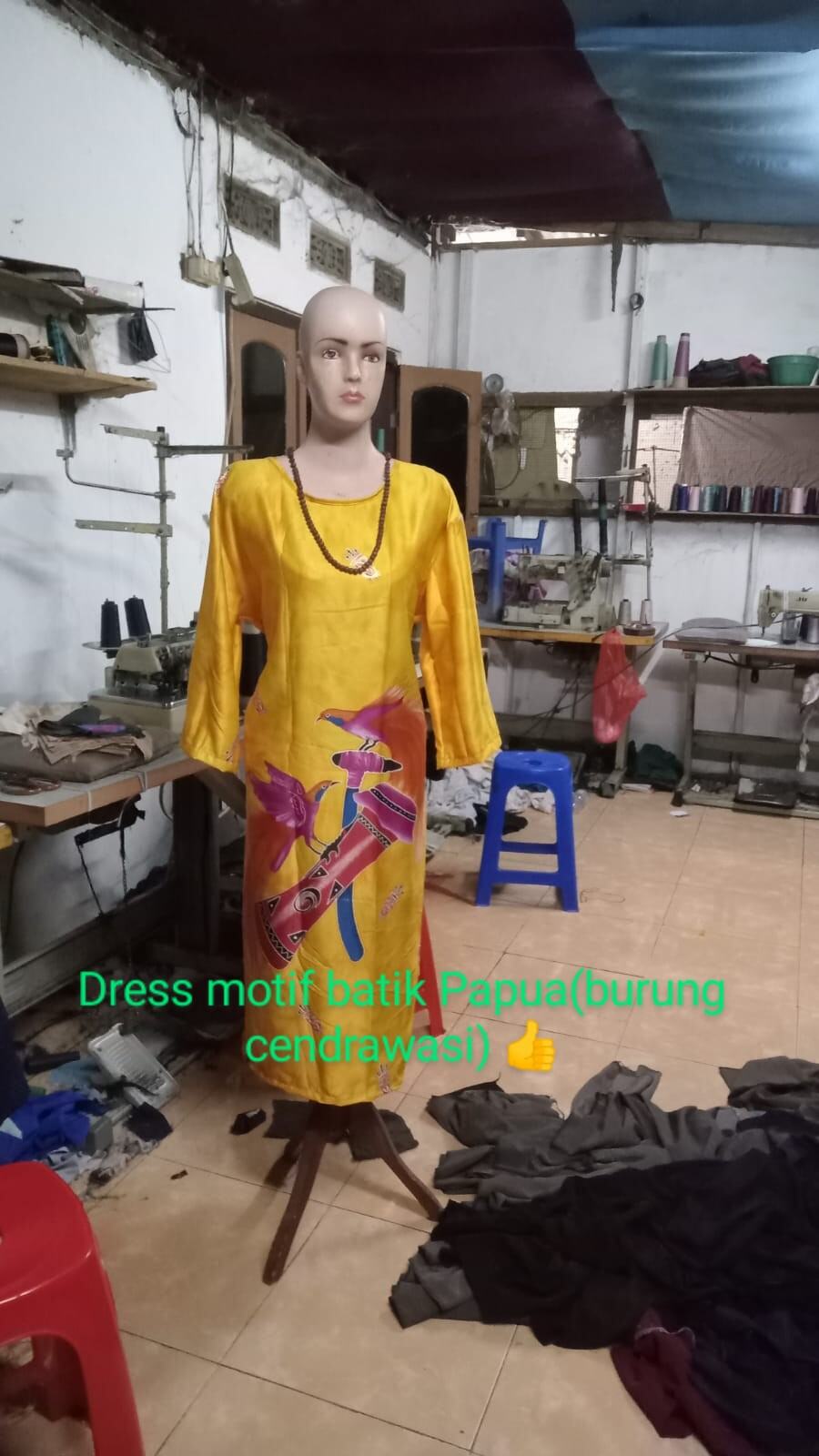 Baju Batik Papua Brokat Batik Dress Jual Baju Batik Atasan Batik Wanita  Kerja Kantoran Dress Tunik, image size:900x1600