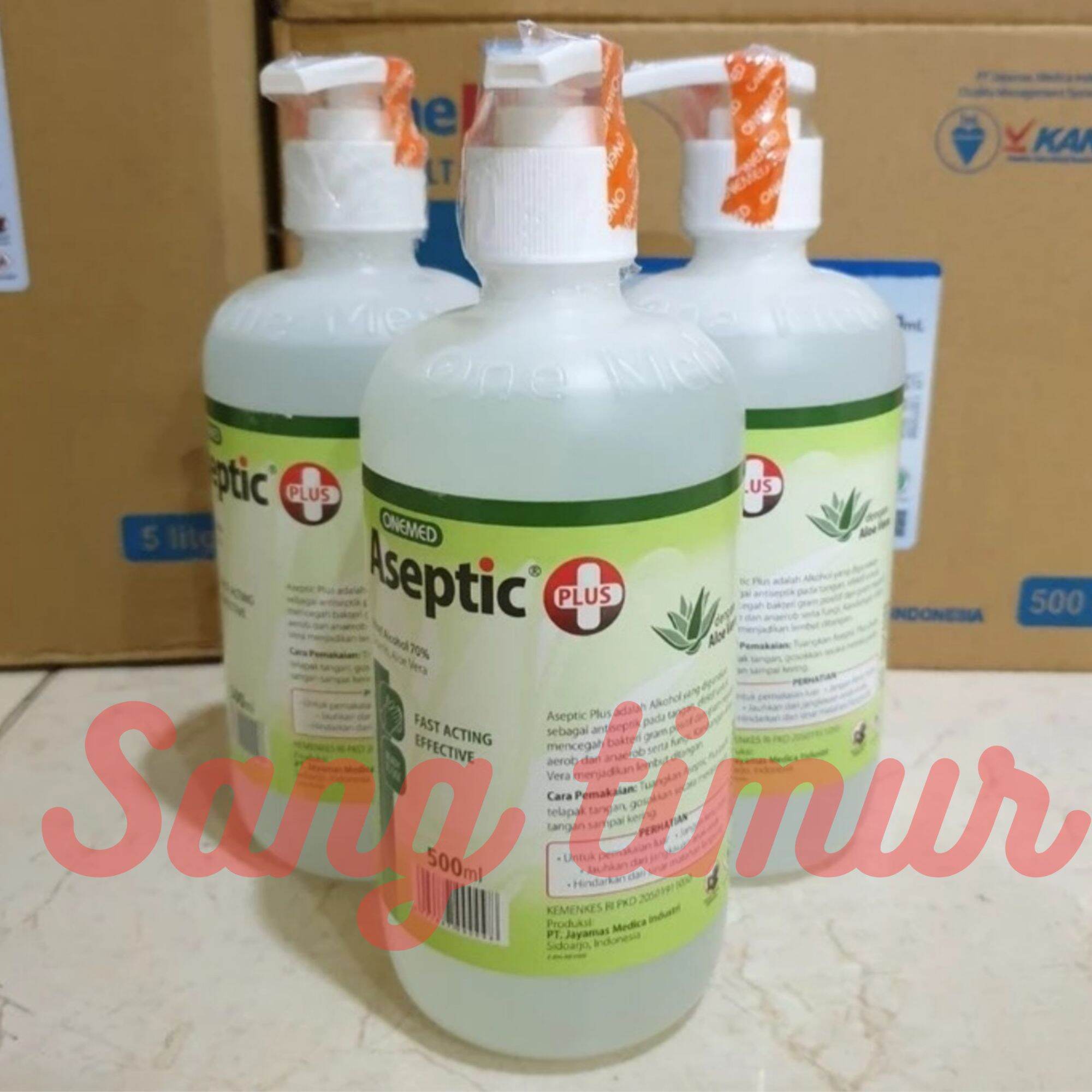 Aseptic Plus 500ml Pump Handsanitizer Hand Sanitizer Antiseptik Onemed Lazada Indonesia