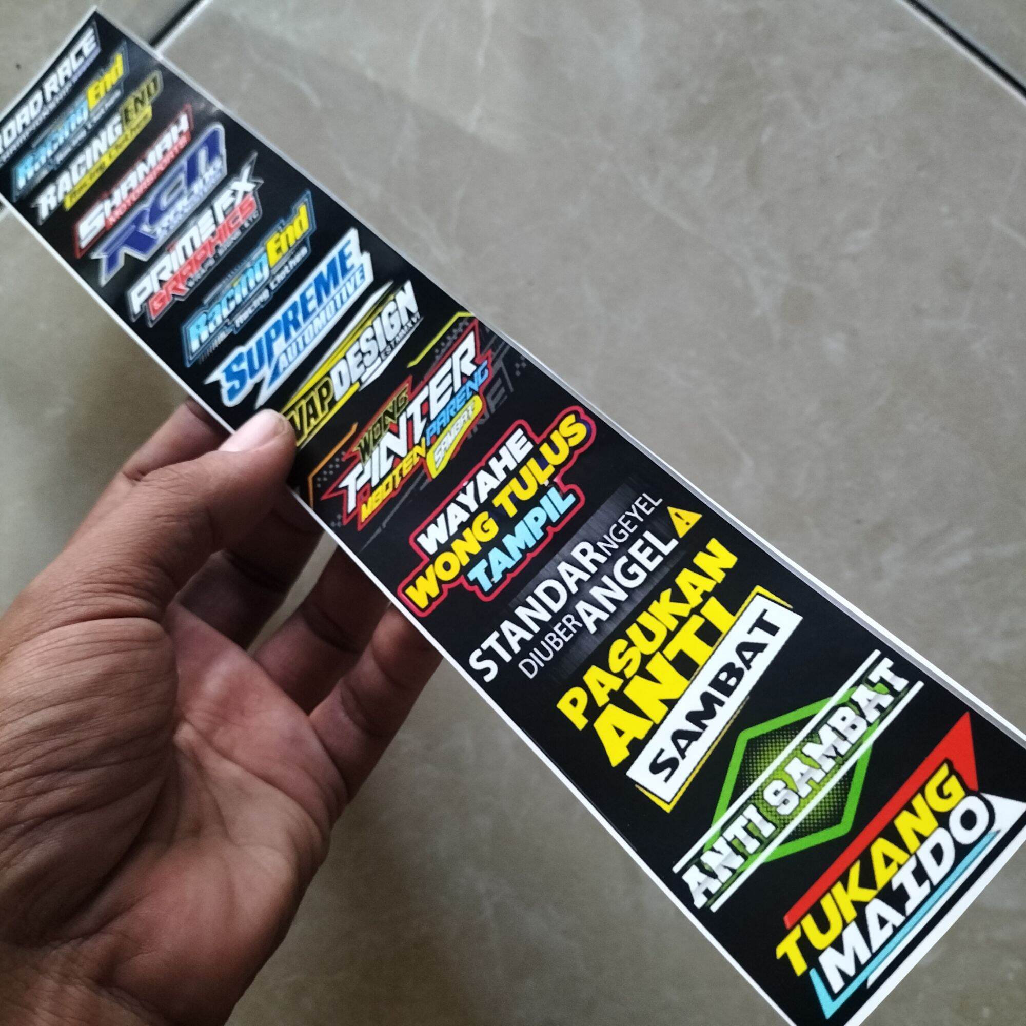 STIKER KATA KATA | STIKER PACK ISI 15 BIJI | STIKER CROMO | Lazada ...