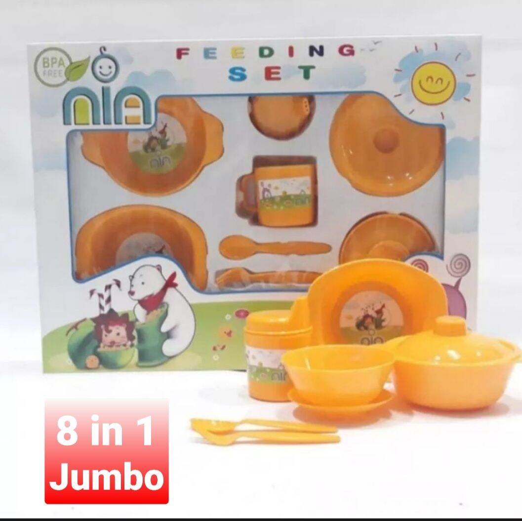 Megasari , Peralatan Bayi Untuk Kado Bayi Baru Lahir Feeding Set KADO BAYI BARU LAHIR LENGKAP8 IN 1