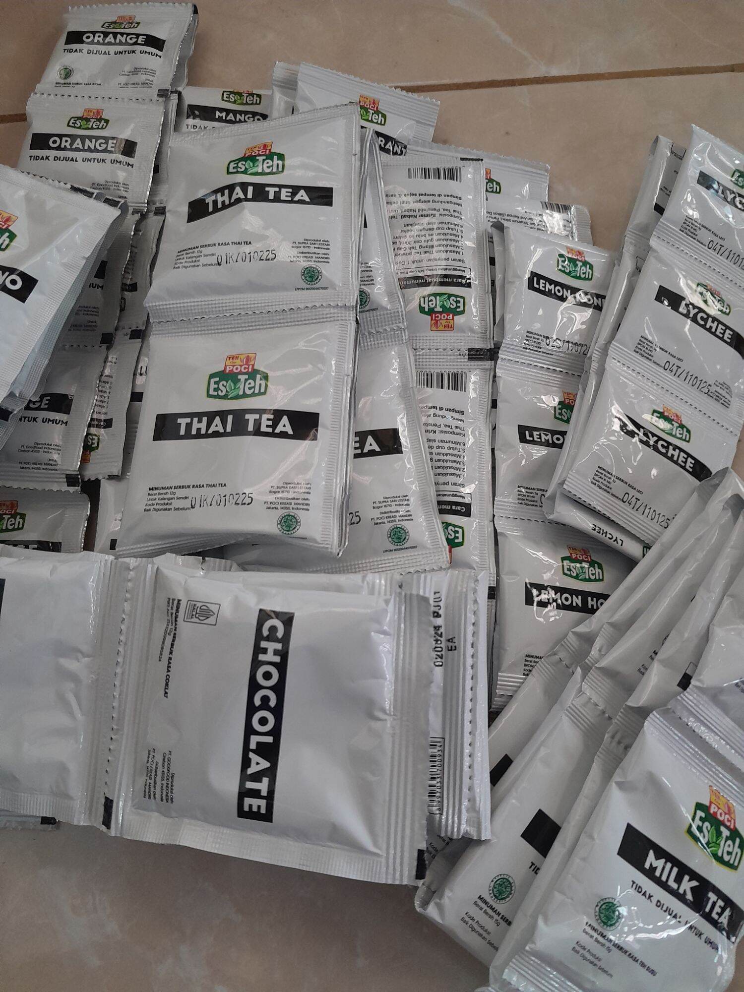 Paket All Varian Serbuk Teh Poci 10 varian rasa