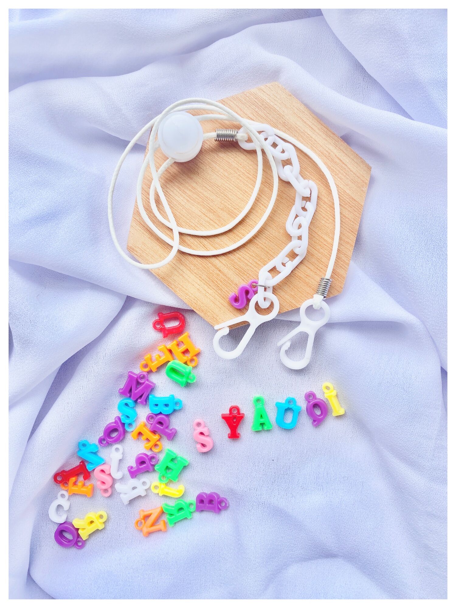 Strap Mask INISIAL Huruf Alphabet A-Z - Konektor & Kalung Masker ...