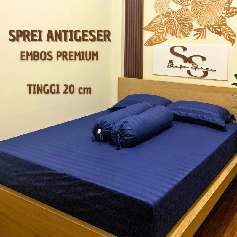Sprei Hotel Embos Premium Tinggi 20 cm Antigeser