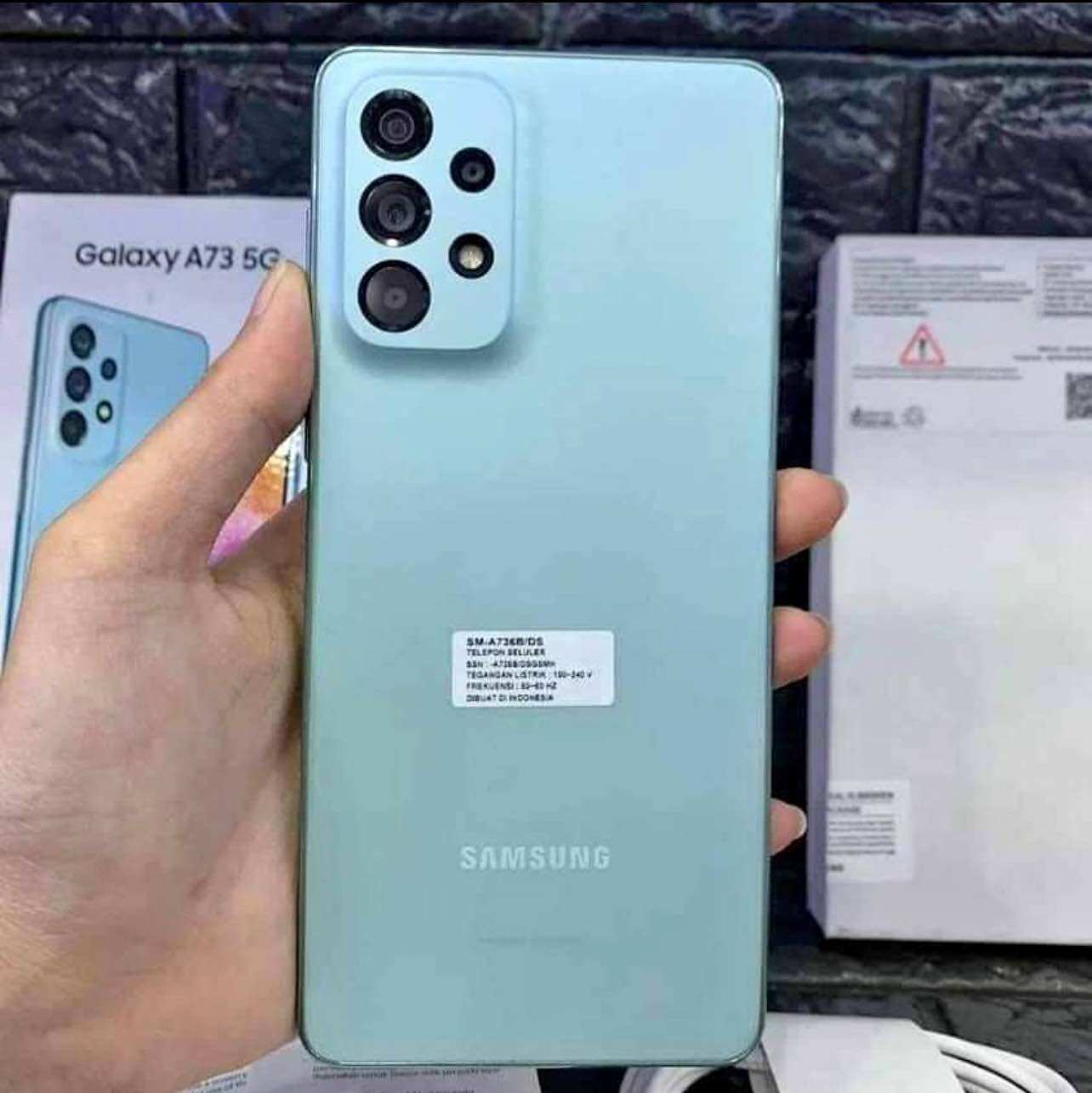 SAMSUNG GALAXY A73 5G 8/256 5G (SECOND TERMURAH BERKUALITAS DAN BERGARANSI) Giá 3,050,000 Đồng*Miễn phí vận chuyển