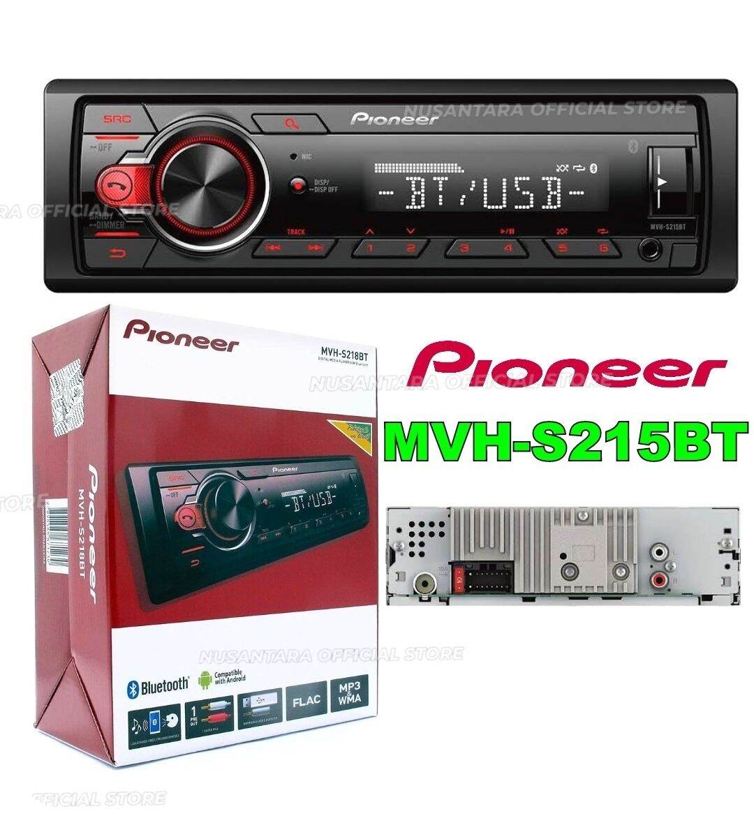 Pioneer MVHS215BT BLUETOOTH USB single din head unit Lazada Indonesia