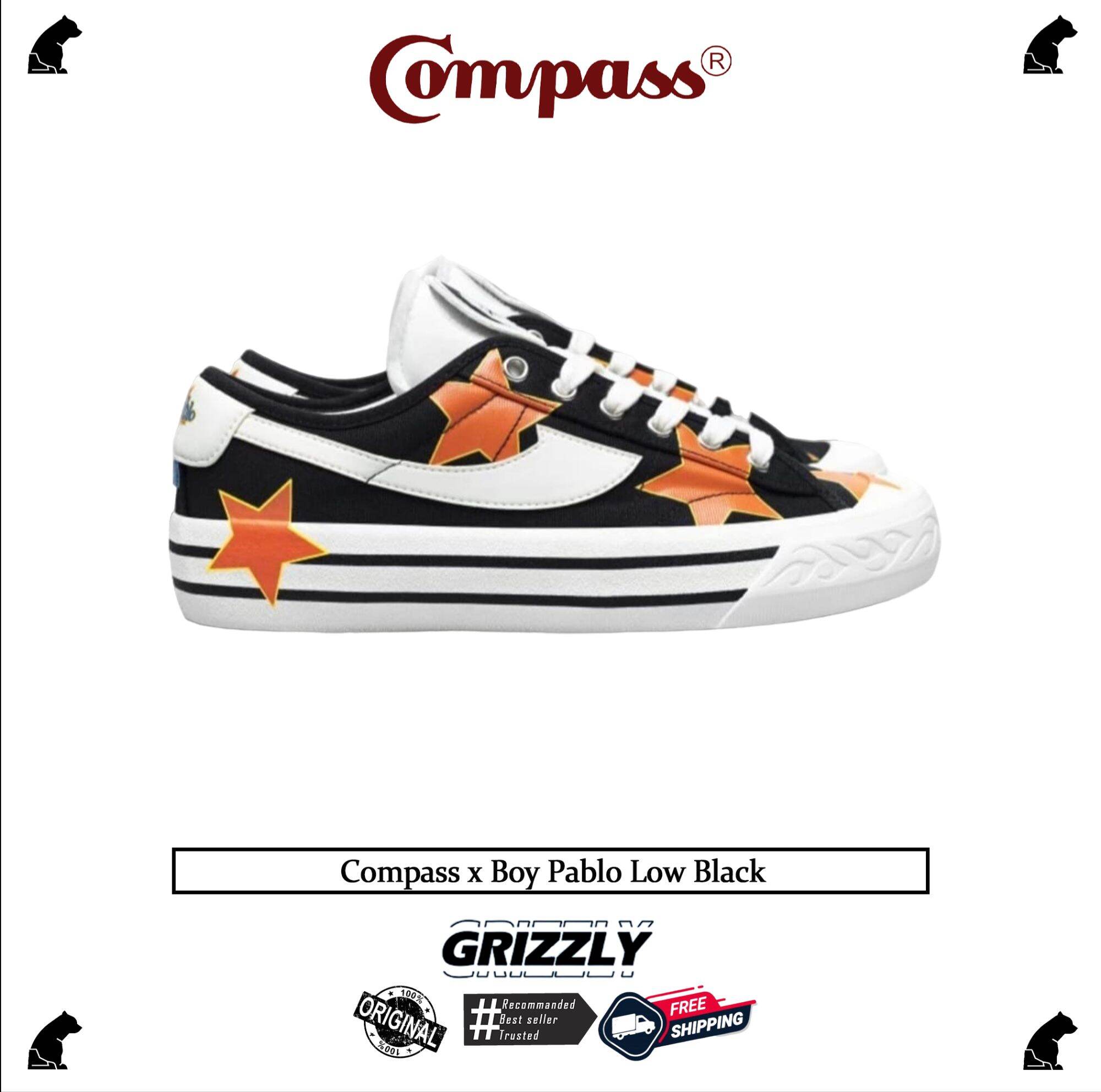 Compass x Boy Pablo Low Black Fullset Limited Edition Lazada Indonesia
