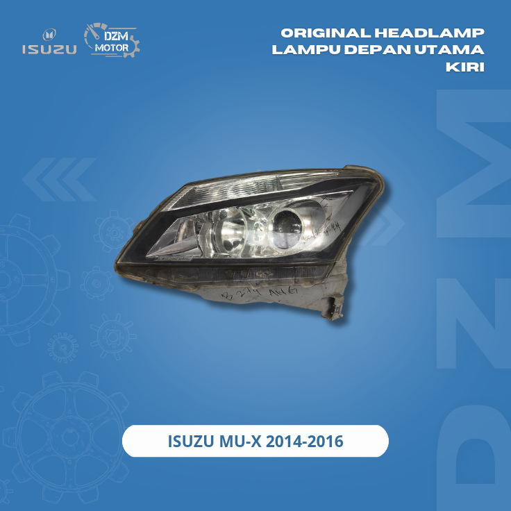 Original Headlamp Lampu Depan Utama Kiri Isuzu MU-X MUX 2014 2015 2016 Harga 1,500,000 Ringgit*Penghantaran Percuma