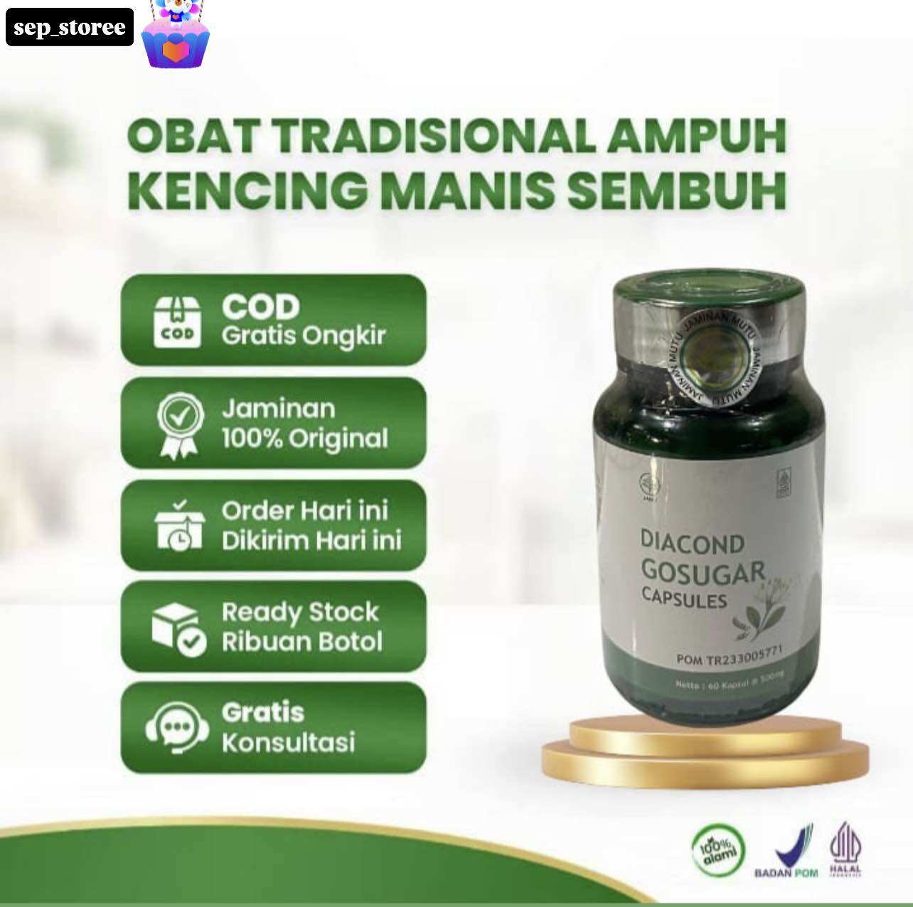 Diabetes, diabetes, diabetes, diabetes Harga 30,400 rupiah*Gratis Ongkir