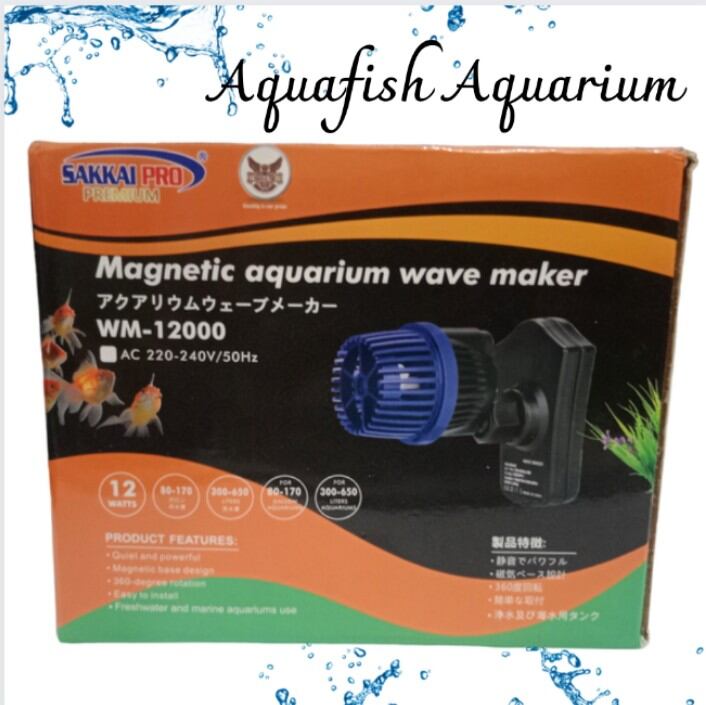 SAKKAI PRO WM 12000 MAGNETIC AQUARIUM WAVE MAKER ARUS OMBAK
