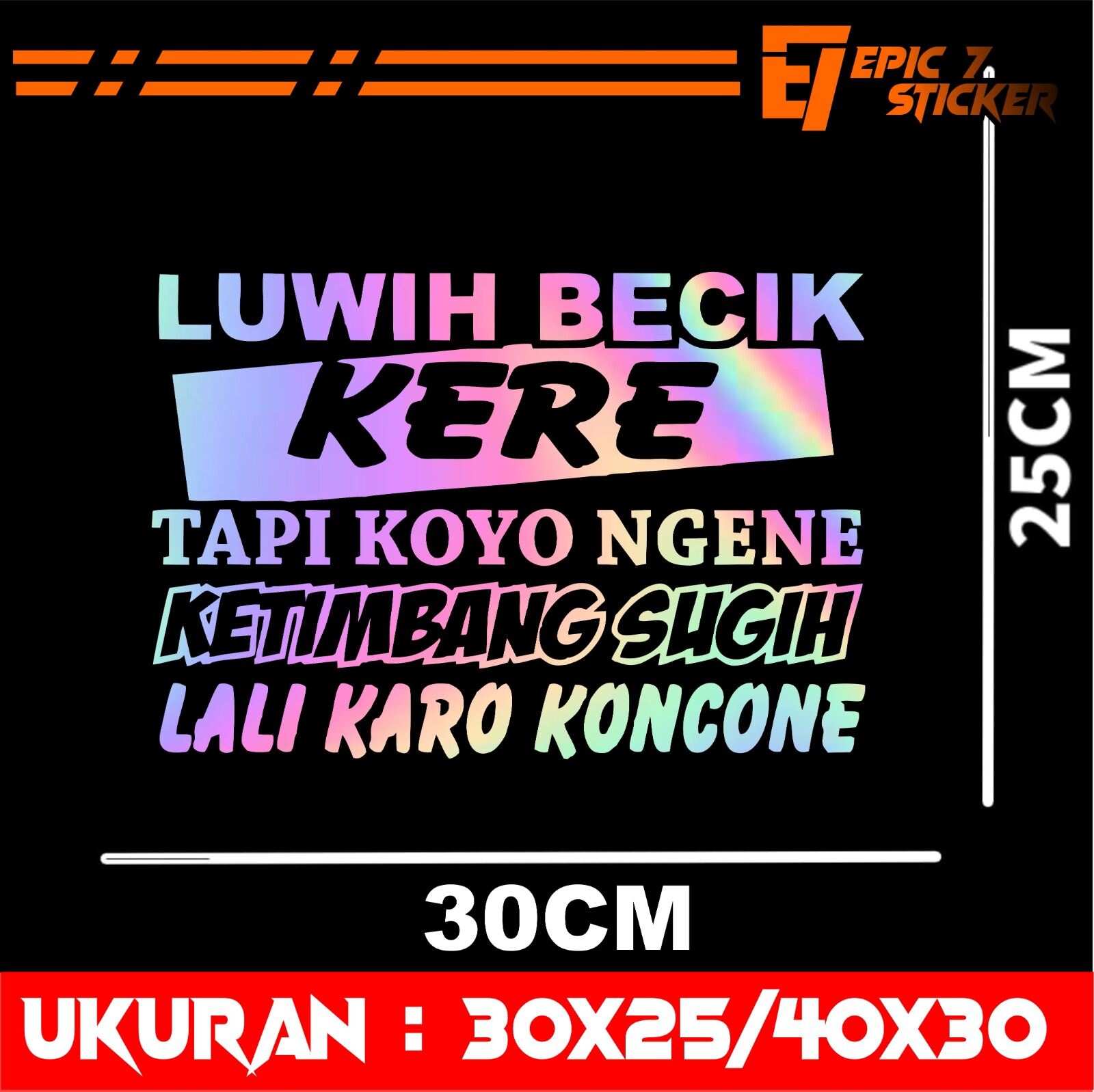 Cutting Hologram Stickers with the Words Prayer Is More Beautiful and Cool for Car Body Glass, Pickup Trucks, Canter, Universal Customization Harga 15,000 rupiah*Gratis Ongkir