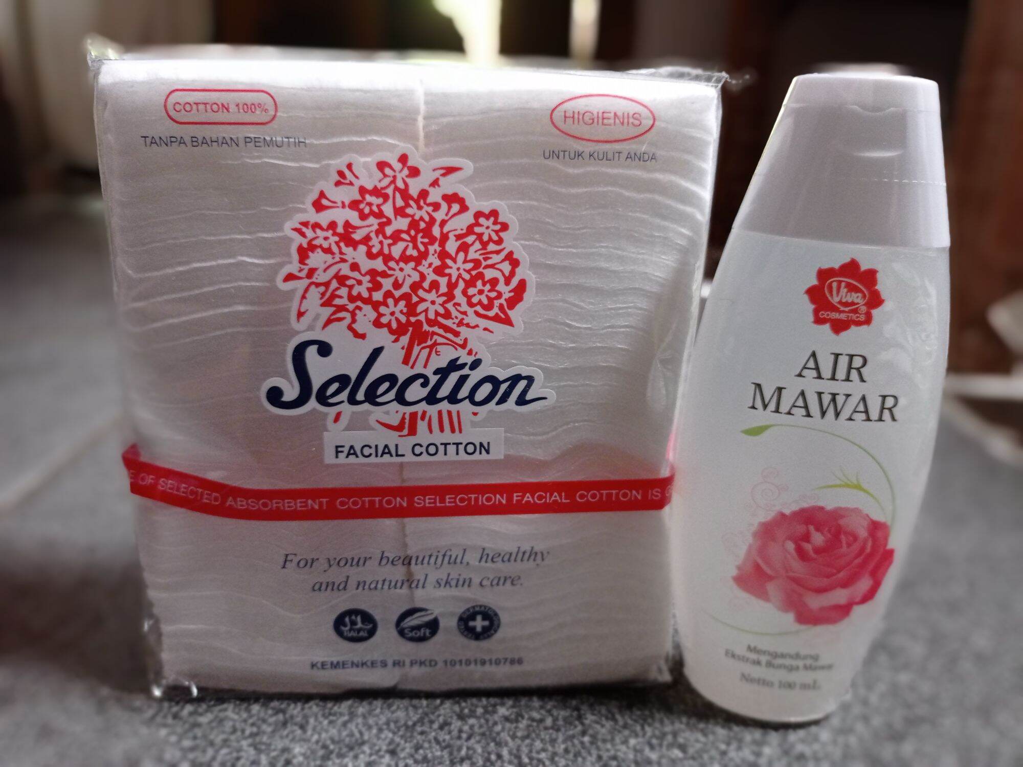 Viva Paket 3 In 1 Pembersih Wajah (Milk Cleanser - Toner - Kapas (*kapas merk sesuai yg ready tidak terpaku oleh gambar)). 