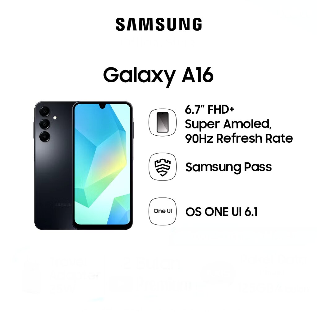 HP SAMSUNG A16 RAM 8/128GB GARANSI RESMI Harga 3,000,000 rupiah*Gratis Ongkir