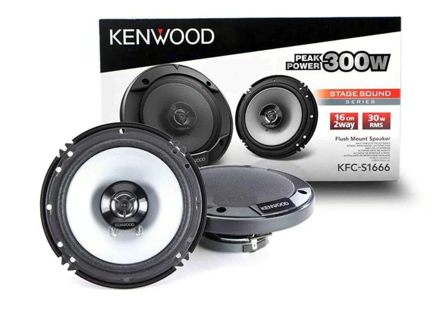Kenwood KFC 1666 s 6 inch coaxial car door speaker Harga 465,000 rupiah*Gratis Ongkir
