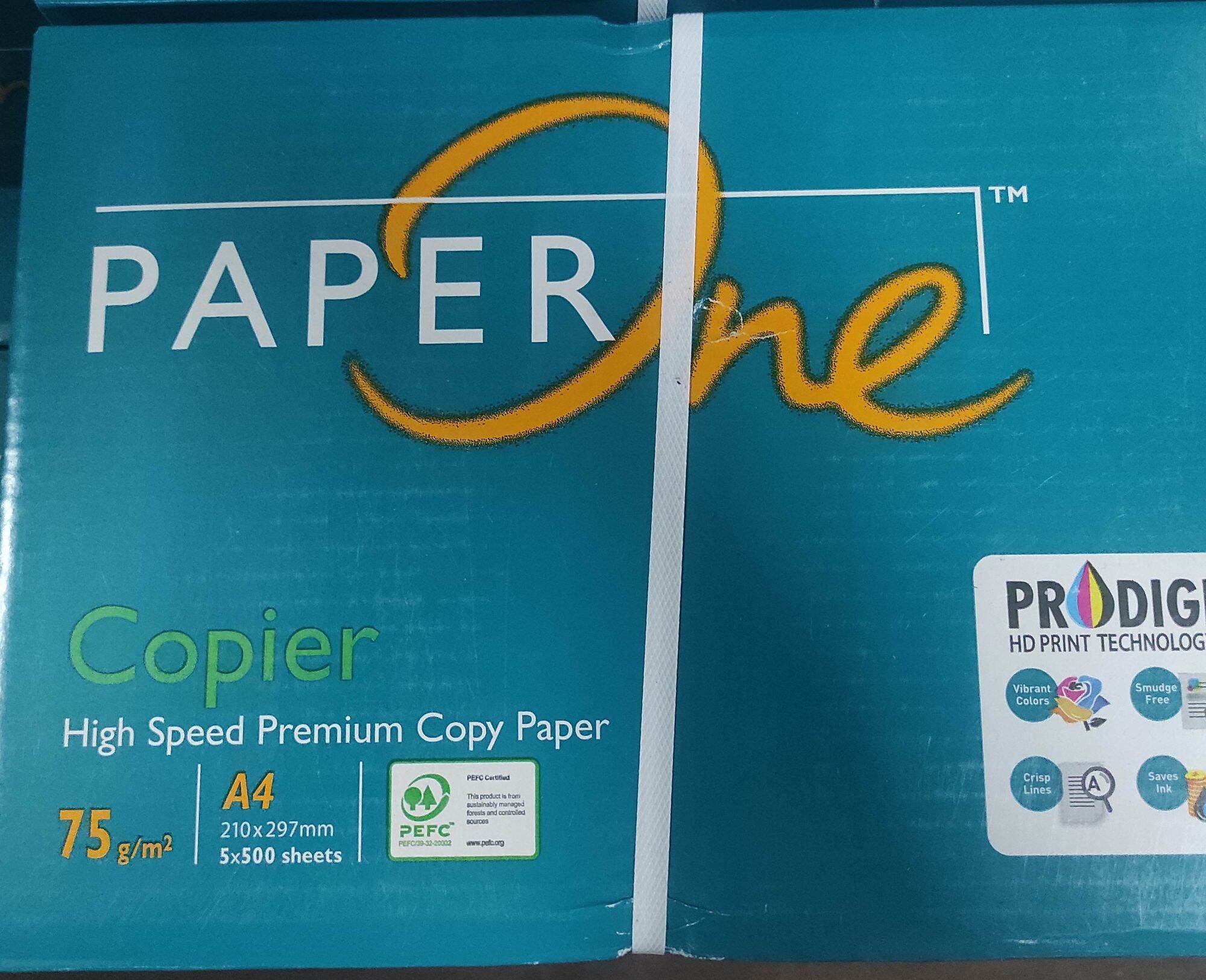 Kertas HVS A 75 Gram Paper One 1 box isi 5 rim | Lazada Indonesia