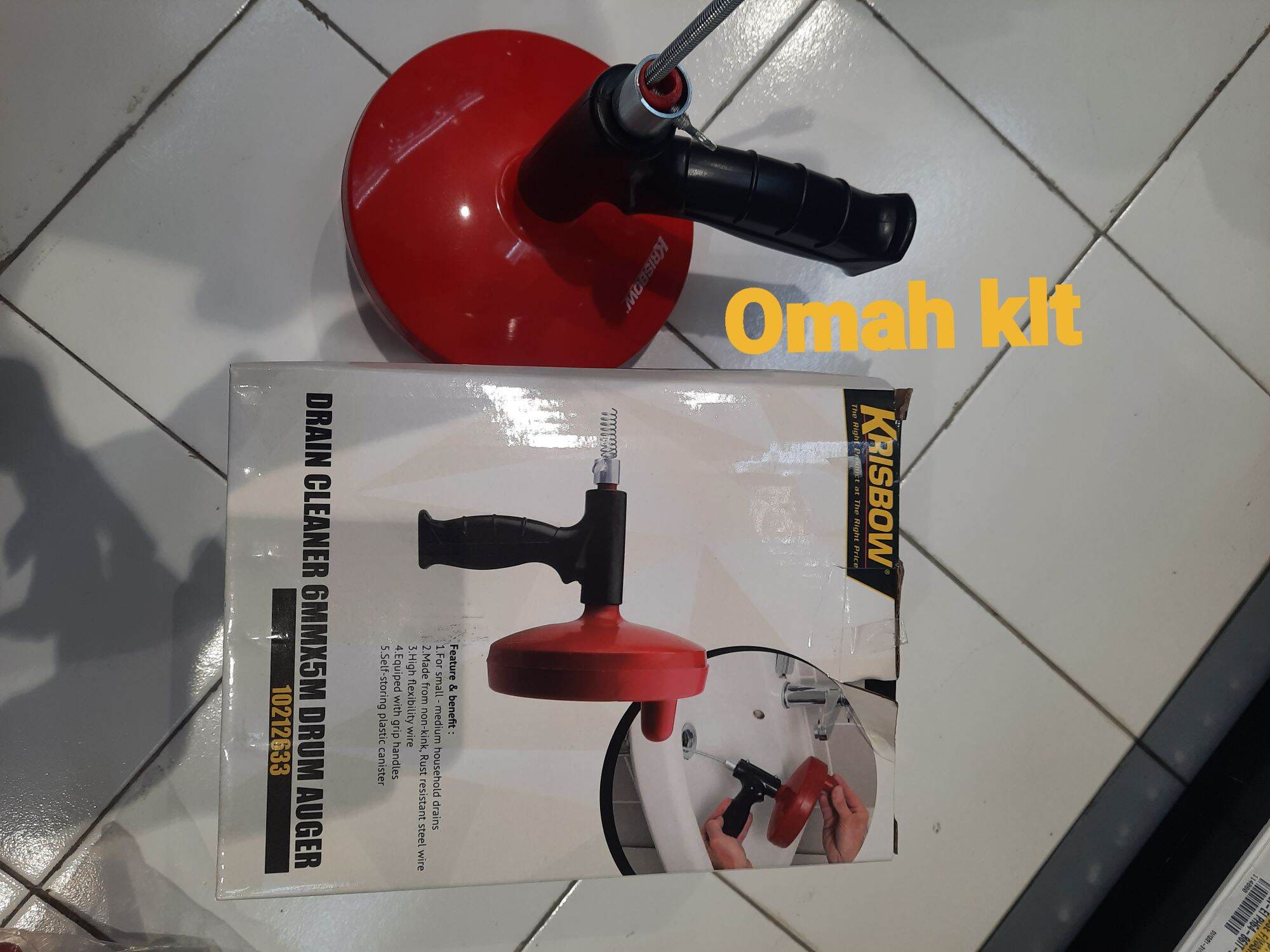 krisbow drain auger drum auger drain cleaner pembersih pipa sumbat