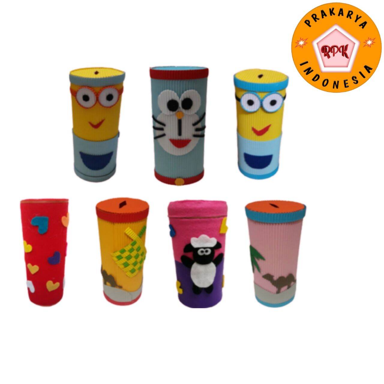 CELENGAN MOTIF PRAKARYA ANAK, BAHAN KERTAS + BOTOL BEKAS | Lazada Indonesia