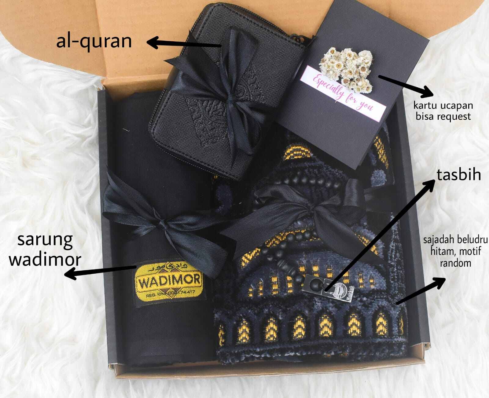 Hampers kado cowok pria ramadhan lebaran ulang tahun islami sarung sajadah pacar suami teman pernikaha…