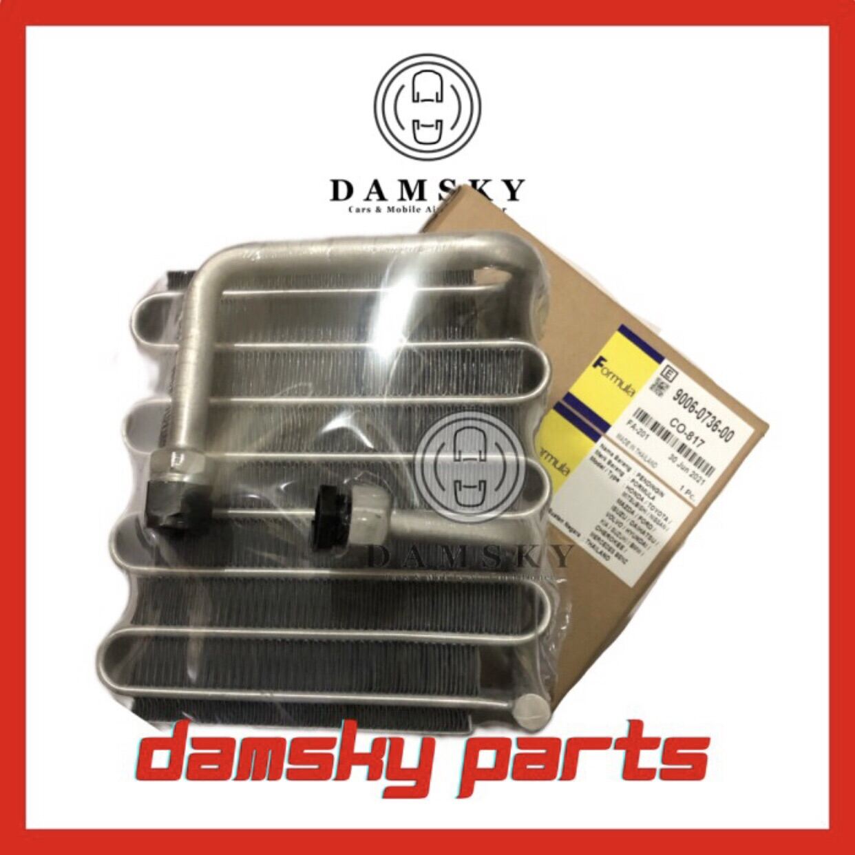 Cooling Coil Evaporator AC Mobil Suzuki Jimny/Katana R134 Formula