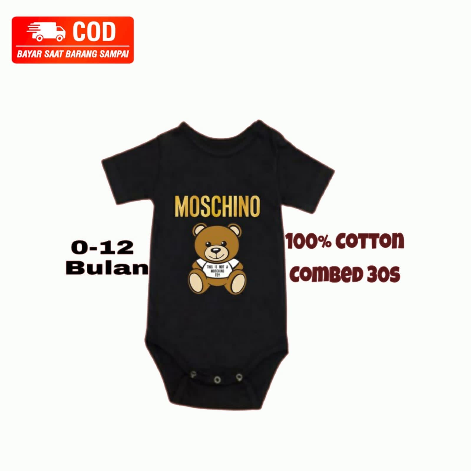 kaos baju bayi Moschino tshirt distro tee jumper baby kids pendek