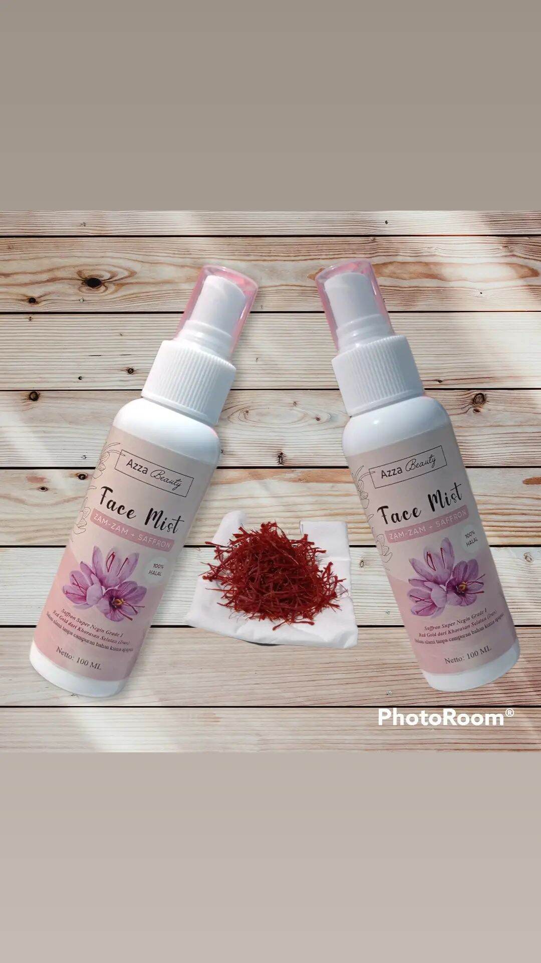 Azza Beauty Face Mist Saffron with Zam zam water 100 Original by Azza