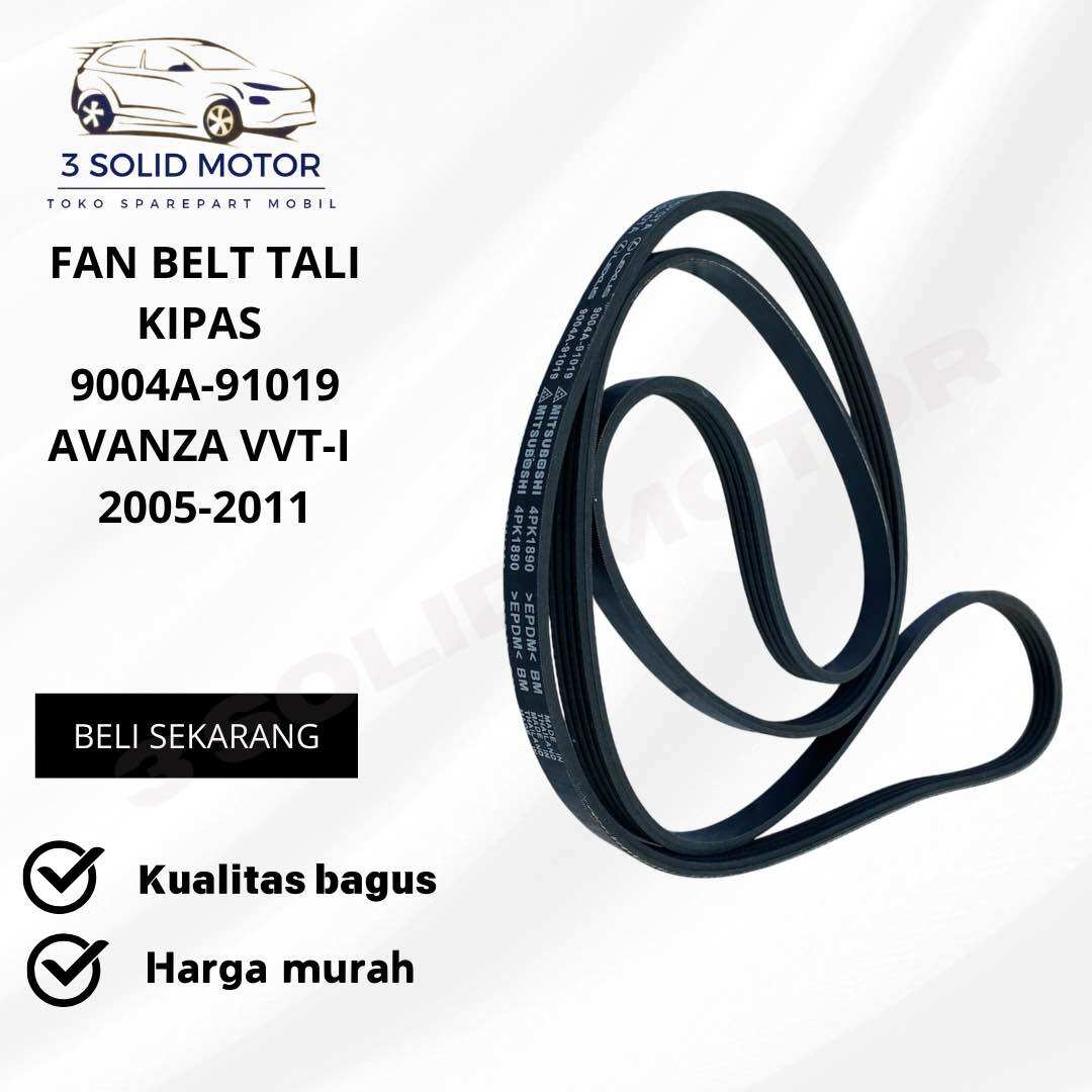 FAN BELT TALI KIPAS AVANZA VVT-I 2005-2011 ORIGINAL Harga 95,000 rupiah*Gratis Ongkir