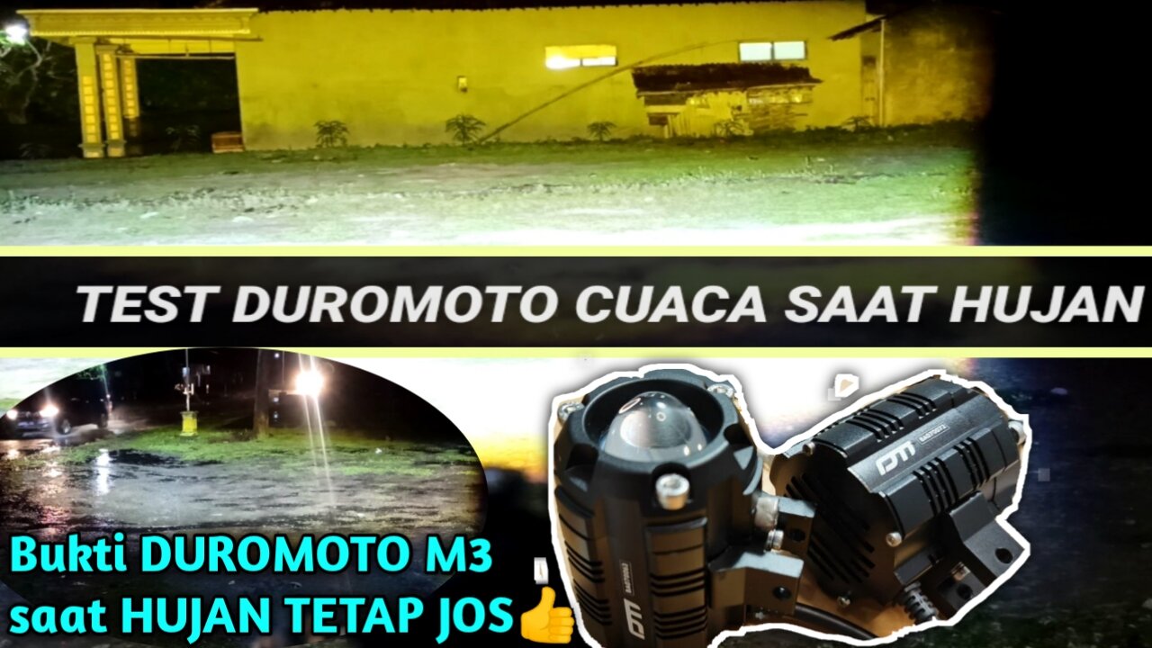DUROMOTO M3 PRO , LAMPU TAMBAHAN MOTOR DAN MOBIL 2 WARNA. 