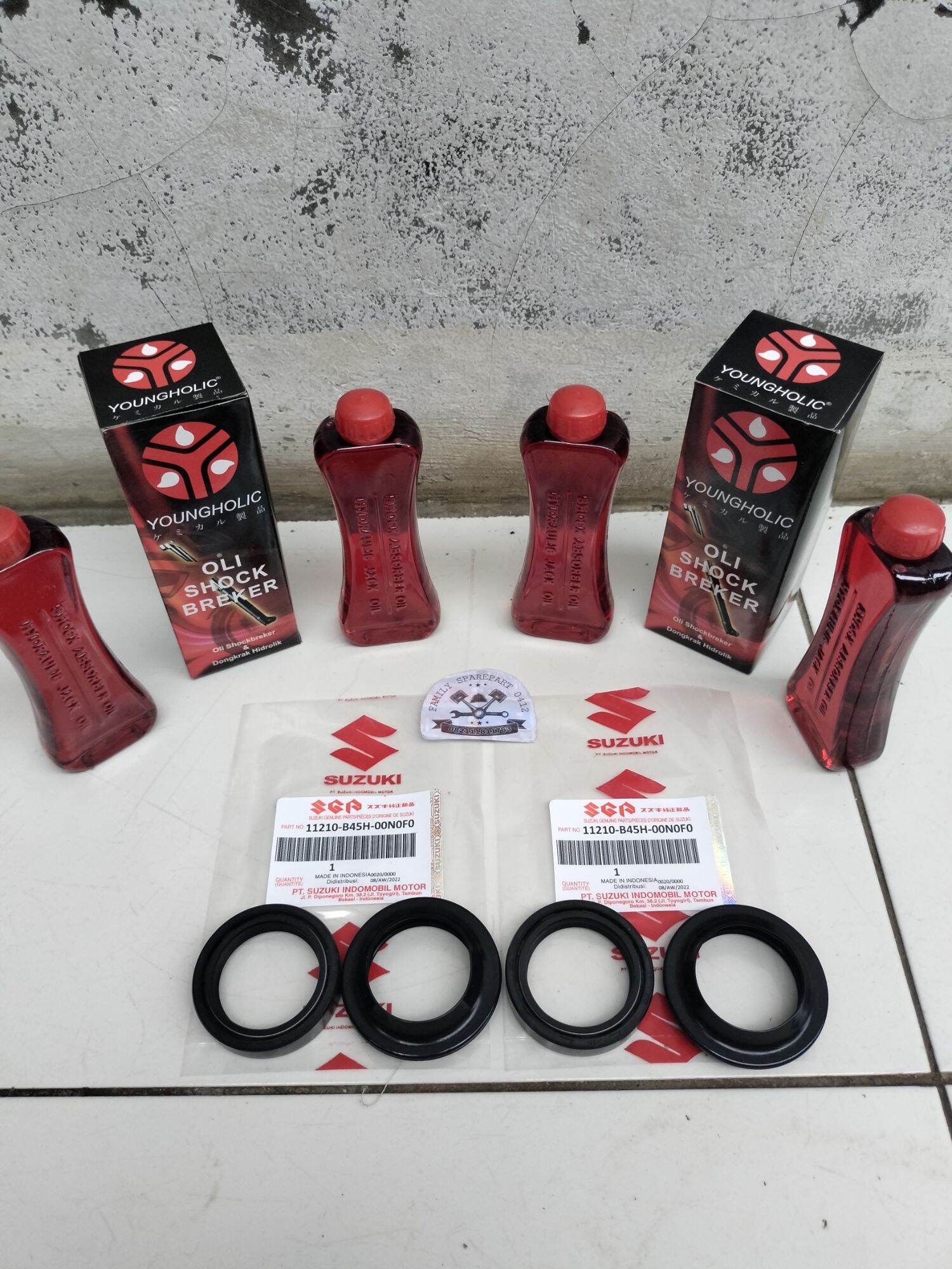 Paket Oli Shock Seal Sok Plus Sil Tutup Abu Debu Suzuki Thunder Gsx Ninja Lazada