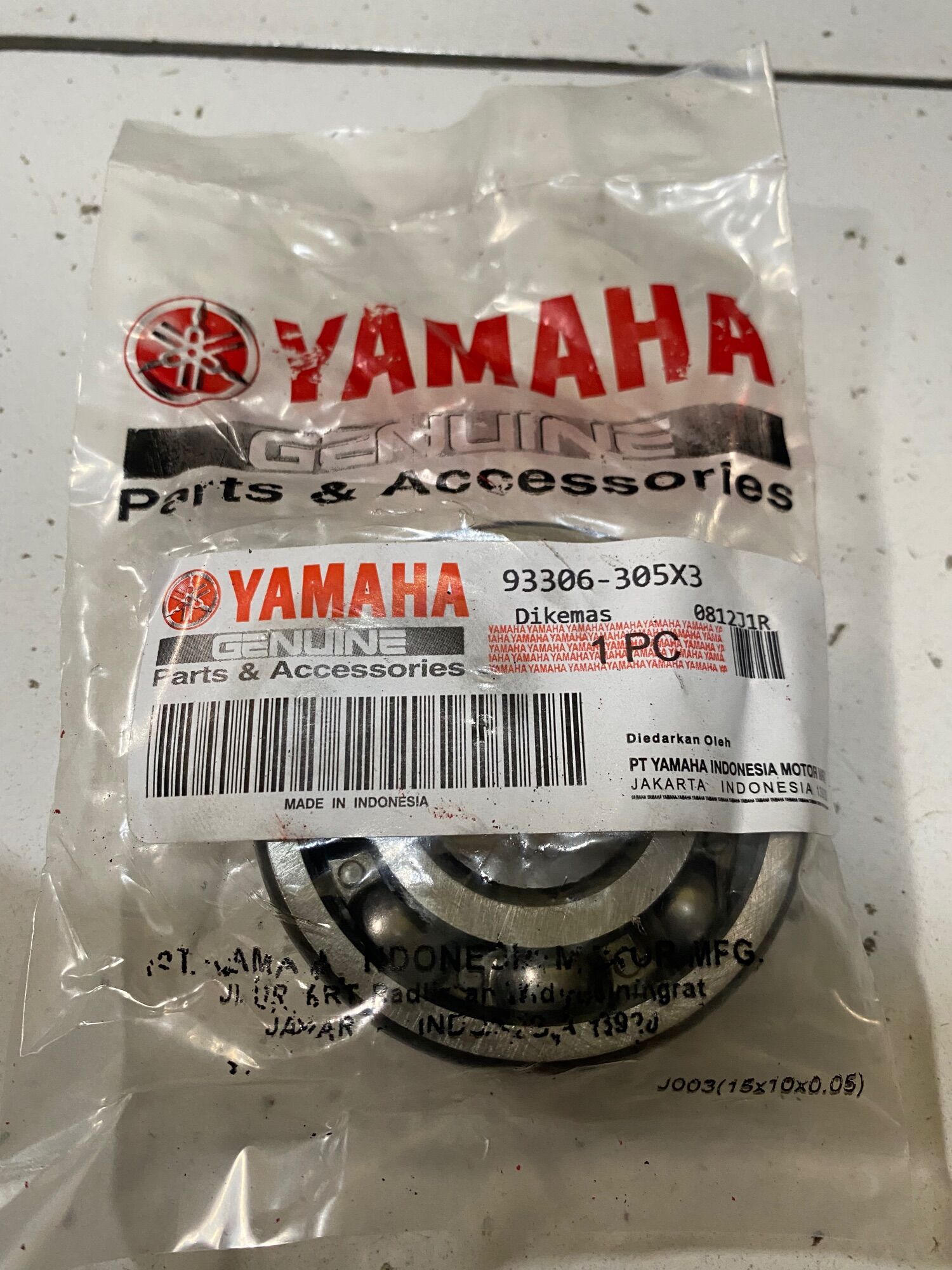 Bering / bearing / lahar ker as Yamaha jupiter mio 6305 Harga 18,500 rupiah*Gratis Ongkir