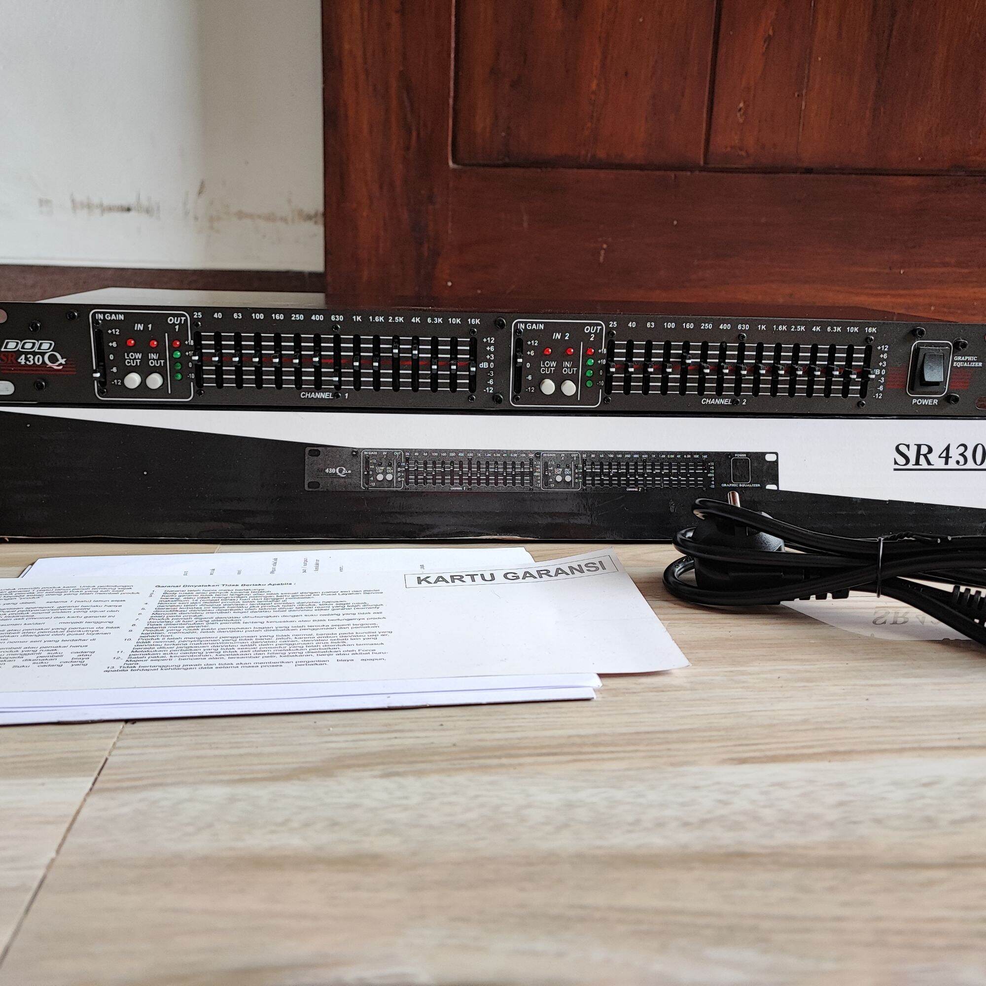 DOD グラフィックイコライザー 2ch SR430 Qx ブラック DOD