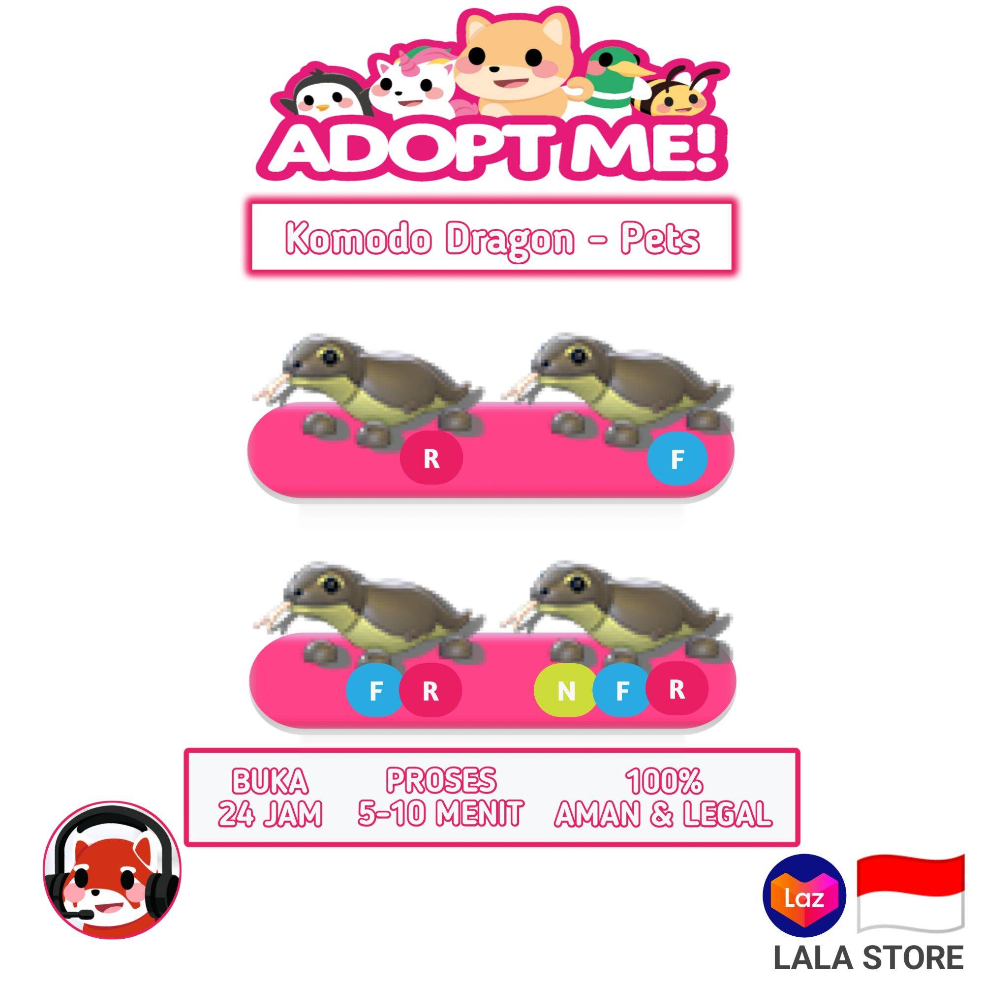 Adopt Me - Komodo Dragon - Roblox | Lazada Indonesia