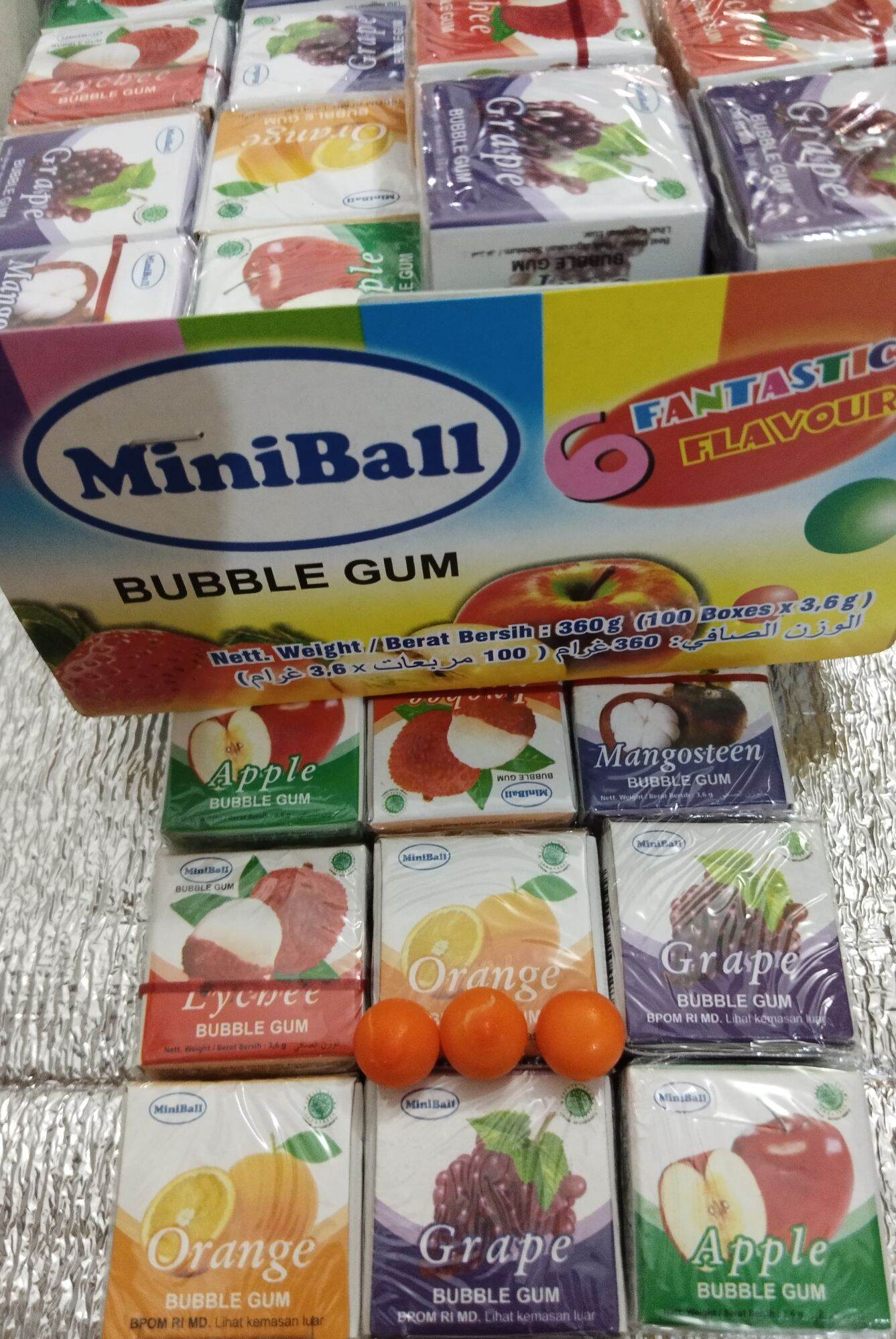 PERMEN KARET MINIBALL, Bubble Gum | Lazada Indonesia