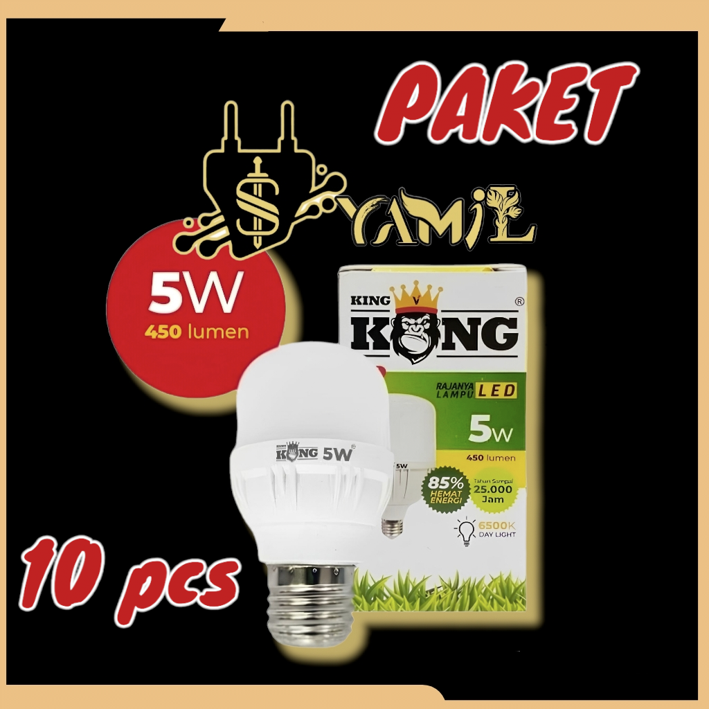 LAMPU LED KING KONG 5 WATT PAKET ISI 10 PCS Lazada Indonesia