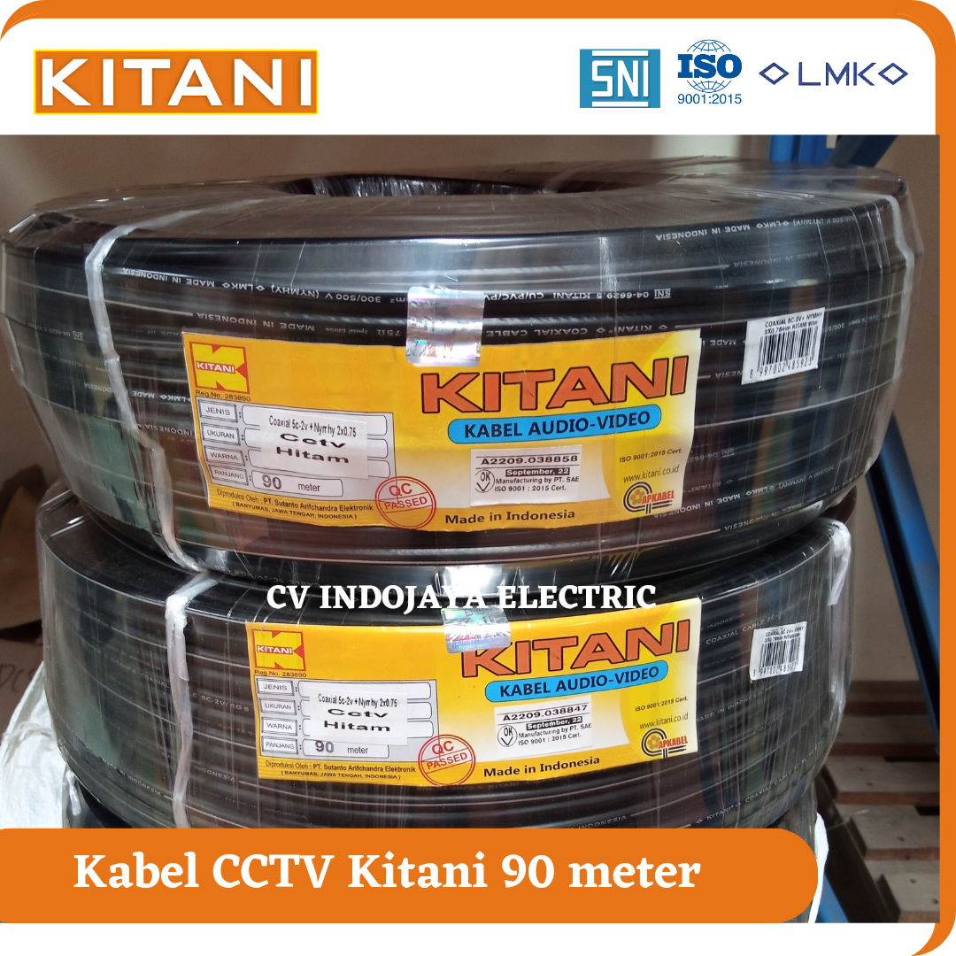 Kabel CCTV Kitani RG-6 + Nymhy 2x0,75 90 meter