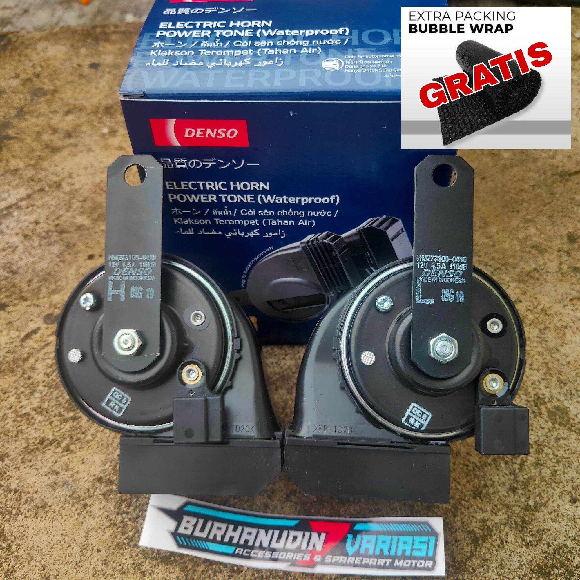 Klakson Toyota Denso Waterproof 1pin soket Single Pin Innova Reborn Fortuner Avanza Veloz Agya Ayla Calya Sigra Sienta Raize Rush Terios Harga 149,750 rupiah*Gratis Ongkir