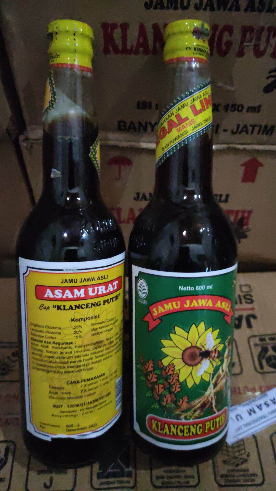 Halal Jamu Jawa Cap Klanceng Putih Botol Besar 600 Ml Lazada Indonesia