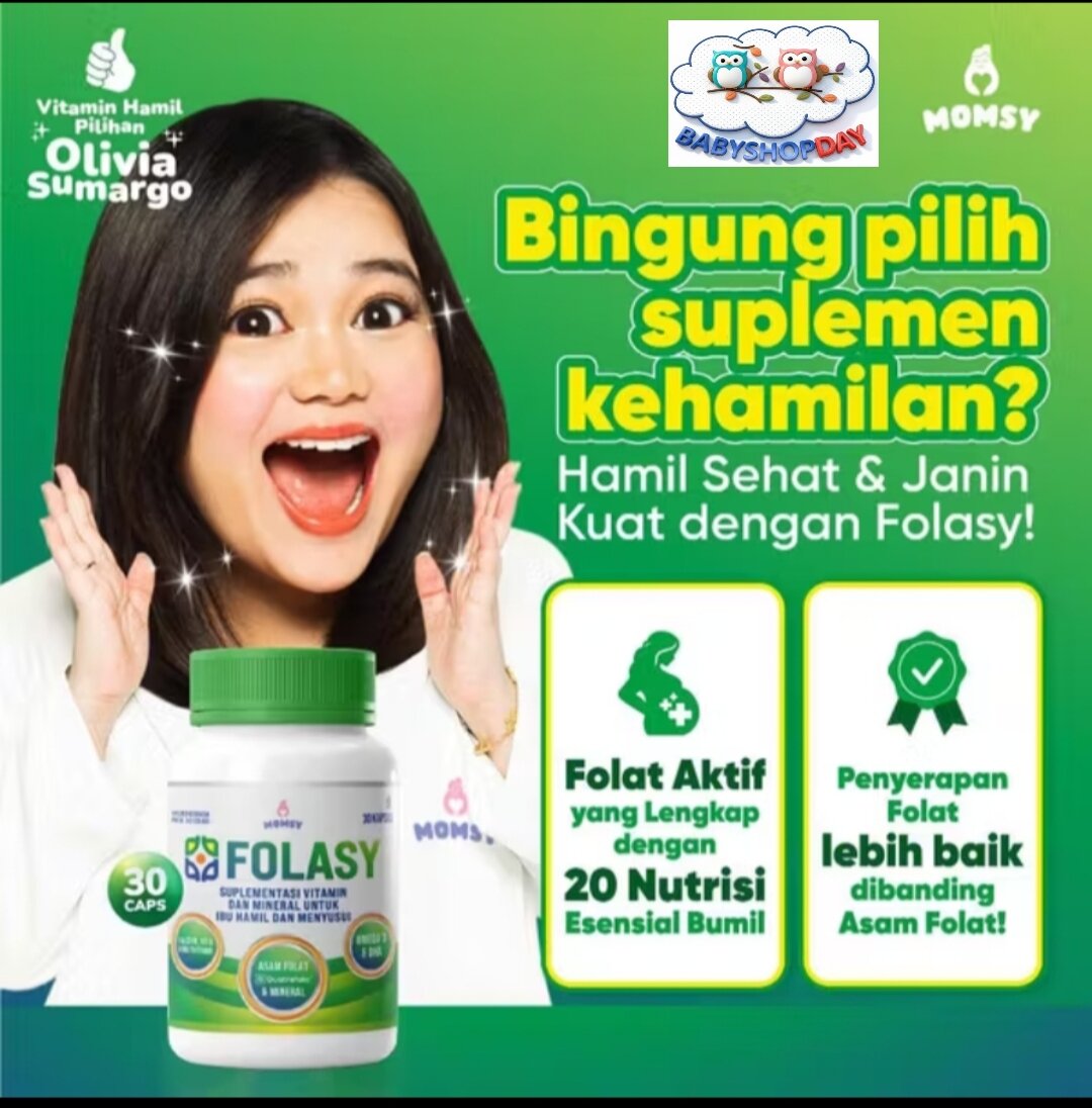 Momsy Folasy isi 30 kapsul Folat Aktif Ibu Hamil Multivitamin