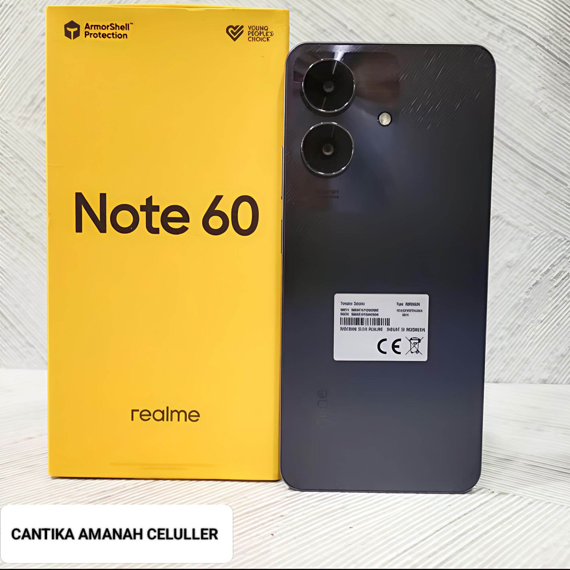 Realme Note 60X Ram 4/64 Is Still Smooth, Full Set, Original, Official Indonesian Guarantee Harga  1,175,000 Ringgit*Penghantaran Percuma