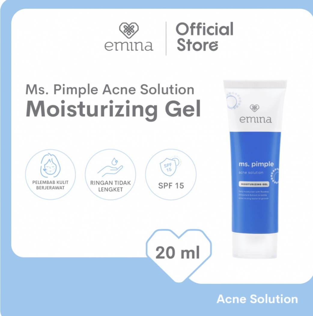 Emina Ms pimple Solution Moisturizer Gel 20ml Lazada Indonesia