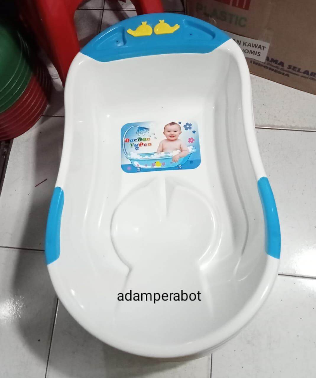 bak bayi onix/bak bayi dudukan/bak mandi putih dengan bahan tebal