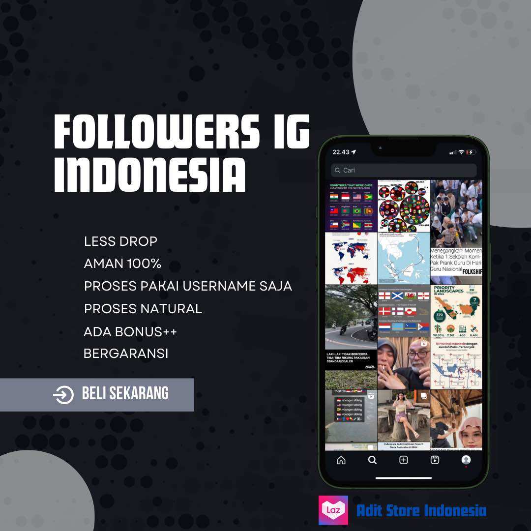 Tambah followers Instagram aktif indonesia Harga  8,000 rupiah*Gratis Ongkir