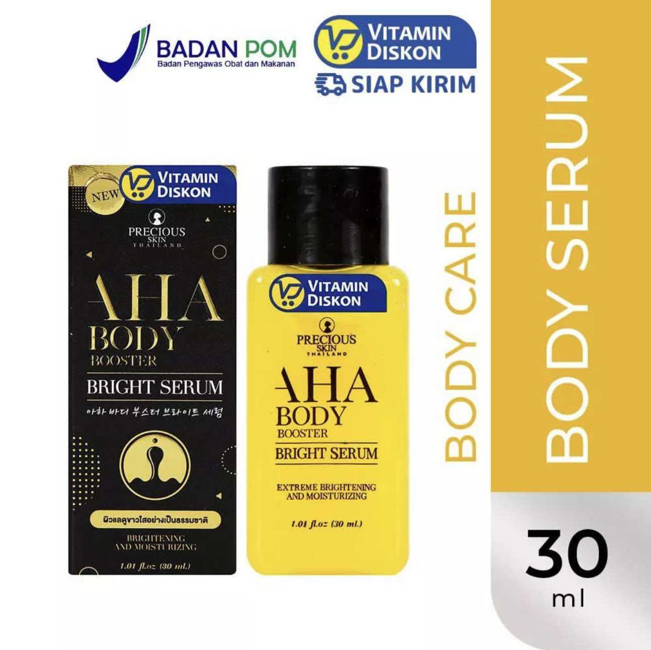 Precious AHA Body Booster Brightening Serum / Serum Pemutih Badan ...