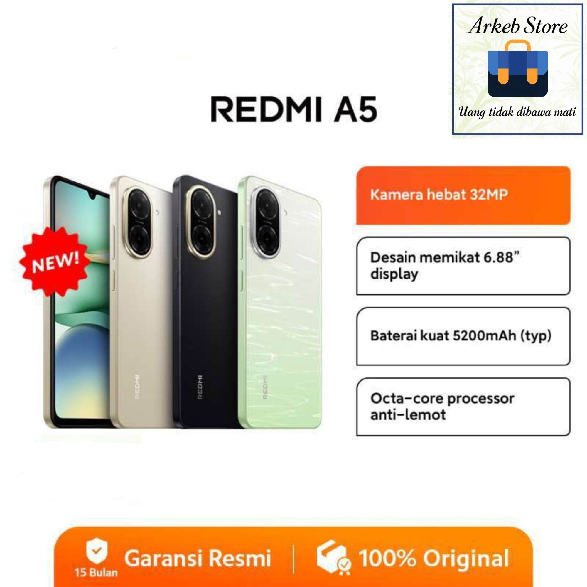 Xiaomi redmi A5 Harga  1,199,000 Ringgit*Penghantaran Percuma