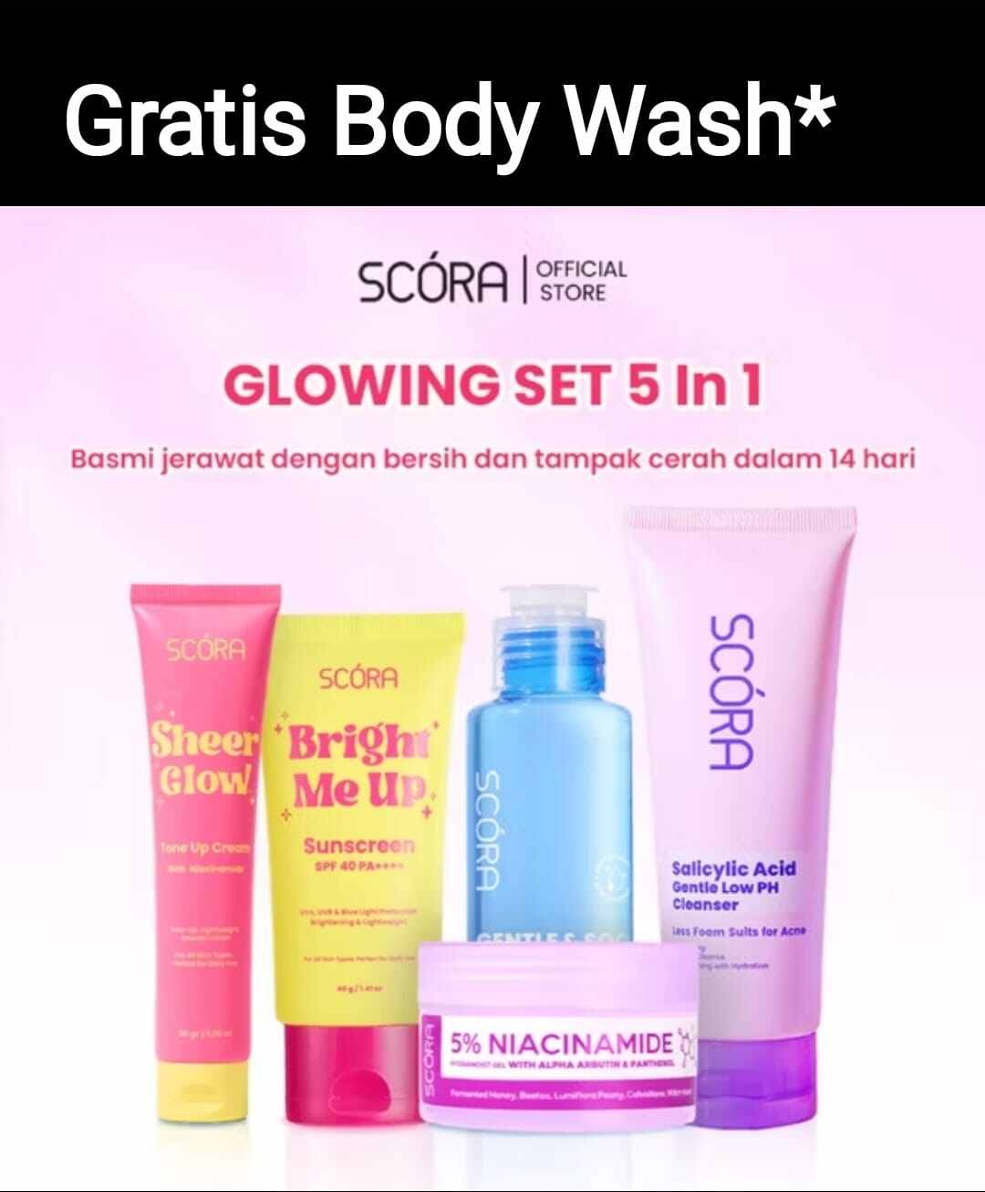 SCORA PAKET KHUSUS SKINCARE HARGA SPESIAL