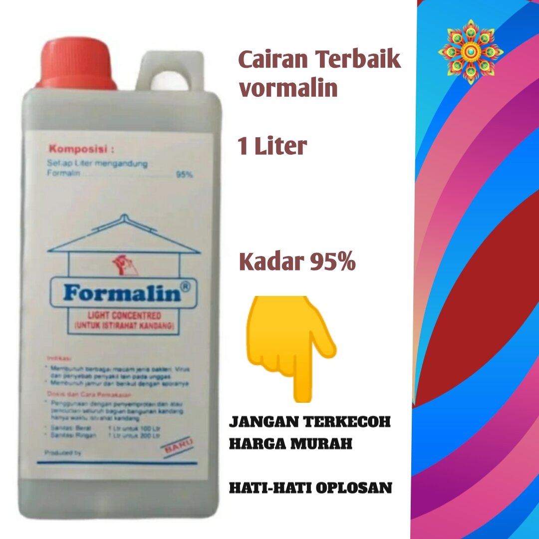 formaline kadar 95% 2 literan isian 1 liter | Lazada Indonesia