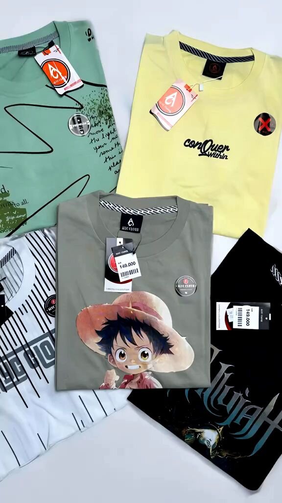 Paket 3pcs Rp.50Ribu Baju Kaos Anak Tanggung Umur 4-15Tahun Laki dan Perempuan