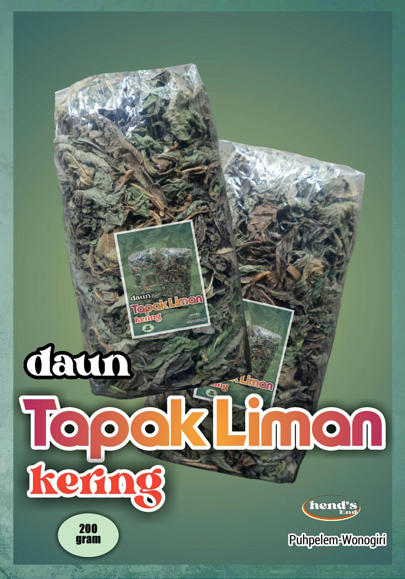 Daun Tapak Liman Kering Obat Herbal Kemasan Gram Lazada Indonesia