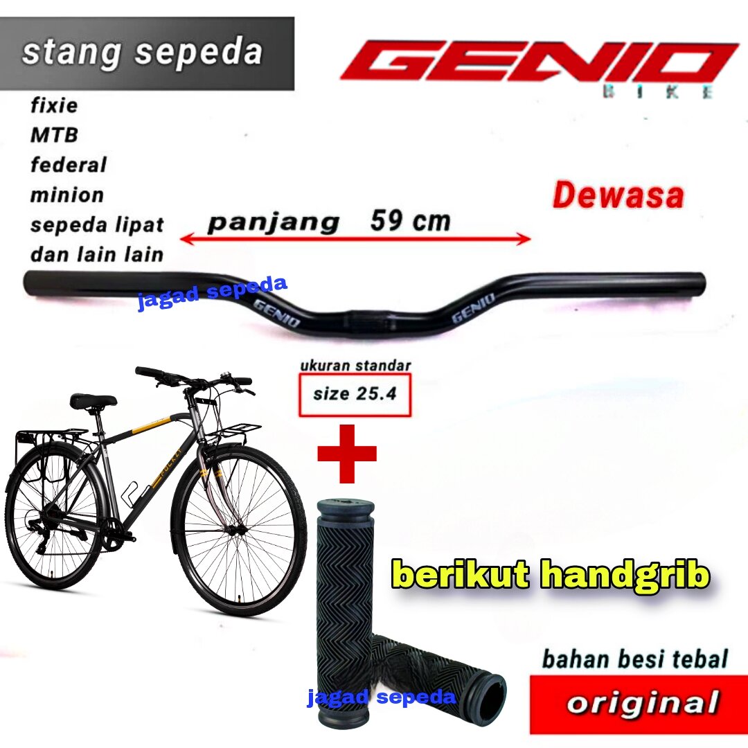 Stang Sepeda Mtb Panjang Oversize Wake Rise Handlebar 780Mm